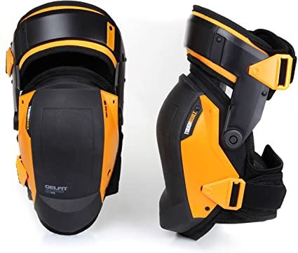 ToughBuilt KP-G3-CA GelFit Fanatic - Thigh Support Stabilization Professional Knee Pads - Comfortable Gel Cushion