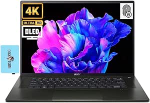 acer Swift Edge 16 Home & Business Laptop (AMD Ryzen 7 7735U 8-Core, 16GB LPDDR5X 6400MHz RAM, 1TB SSD, AMD Radeon, 16.0" 60 Hz 4K (3840x2400), Fingerprint, WiFi, Win 11 Home) with Dockztorm Hub