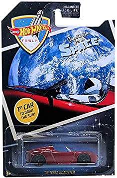 Hot Wheels 2019 Greetings From Space '08 Tesla Roadster, Maroon