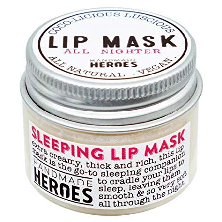 100% Natural Vegan Sleeping Lip Mask, Overnight Lip Moisturizer and Conditioner for dry lips. Intensive Lip Balm and Lip Therapy