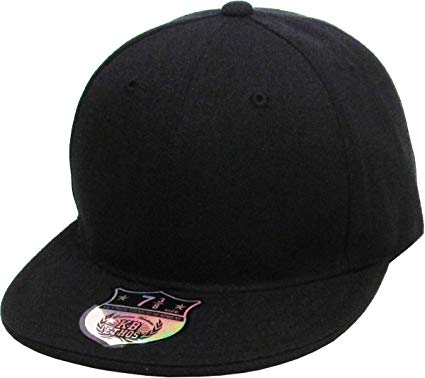 KBETHOS The Real Original Fitted Flat-Bill Hats True-Fit, 9 Sizes & 20 Colors