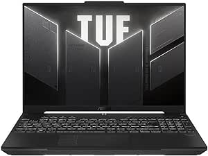 ASUS TUF Gaming A16 (2024) Gaming Laptop, 16” FHD  16:10 165Hz Display, AMD Ryzen™ 9 7940HX, NVIDIA® GeForce RTX™ 4060, 16GB DDR5, 512GB PCIe Gen4 SSD, Wi-Fi 6, Windows 11, FA607PV-AS93