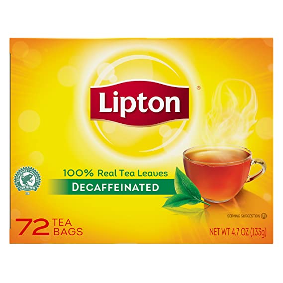 Lipton  Hot Tea Black Decaffeinated 72 count