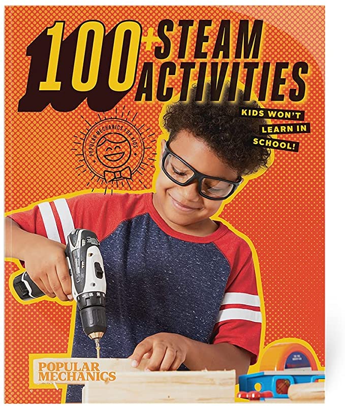 100  STEAM Activities Kids Won't Learn in School: STEAM-focused activity book filled with puzzles, DIY projects, and other activities. - Make Learning Fun At-Home!