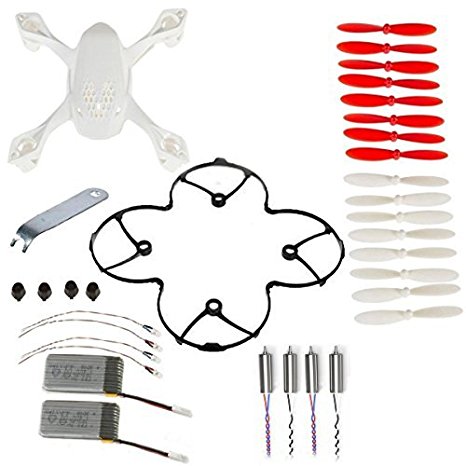 AVAWO for Hubsan X4 H107D 8-in-1 Quadcopter White Spare Parts Crash Pack Parts (As shown)