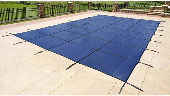 Blue Wave 14-ft x 28-ft Rectangular In Ground Pool Safety Cover - Blue