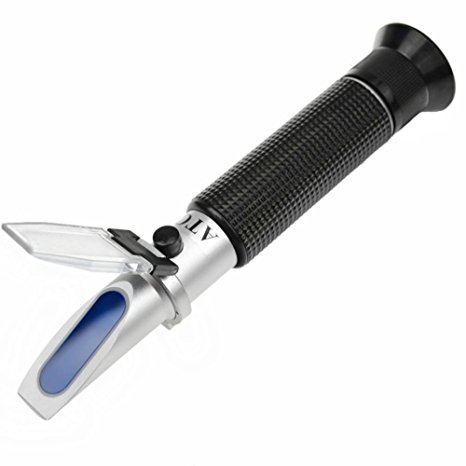 Salinity Refractometer for Seawater and Marine Fishkeeping Aquarium 0-100 Ppt with Automatic Temperature Compensation, By Aqueous Lab