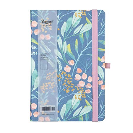 Paperage Dotted Journal Bullet Notebook, Medium 5.3 x 8 inches, 100 gsm Thick Paper (Forest, Dotted)