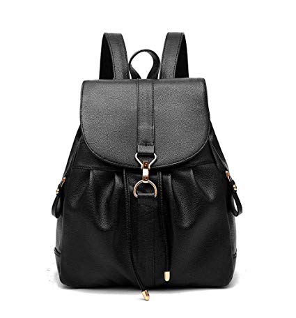 Lantch Women Backpack Purse Soft PU Leather Fashion Rucksack Ladies Travel Bag Gift