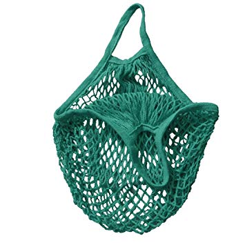 JYC - French Style Net Shopping Bag,32 * 38 * 15cm/12.6 * 14.96 * 5.9 inch (Green)