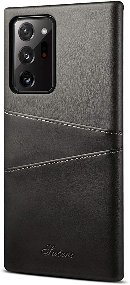 XRPow Wallet Case Note 20 Ultra with Credit Card Holder, Slim PU Leather Wallet Card Pocket Back Cover Shockproof Protective Case for Samsung Galaxy Note 20 Ultra 6.9inch - Black