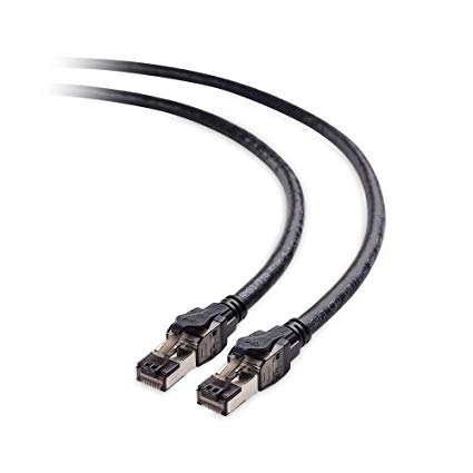 Cable Matters SFTP Cat8 Ethernet Cable (Cat8 Cable, Cat 8 Cable) in Black for 10Gbps, 25Gbps or 40Gbps Data Rate 3m
