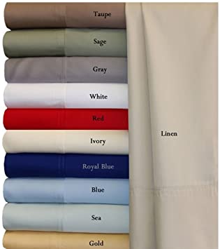 Royal Hotel Top-Split King: Adjustable Split Top King Taupe Silky Soft Bed Sheets 100% Bamboo Viscose Sheet Set