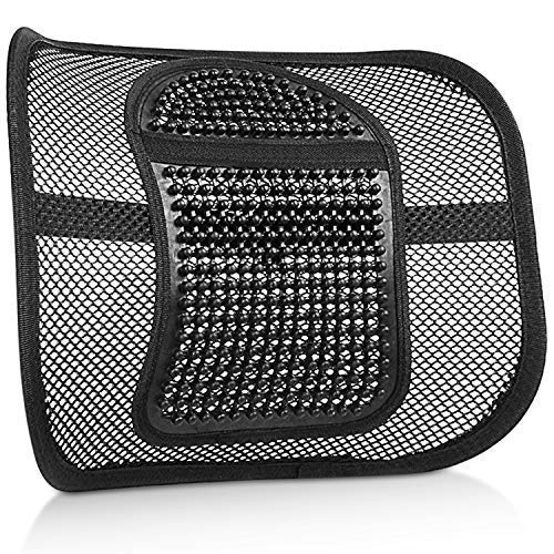 Back Support Cushion, Air Flow Mesh Back Cushion Lumbar Support for for Car Home Office Chair, Chair Back Lumbar Support Cushion Relieve Back Sciatica and Tailbone Pain (Black -2)