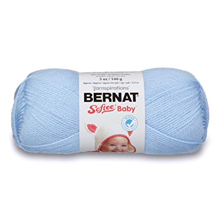 Bernat Softee Baby Yarn, 5 oz, Pale Blue, 1 Ball