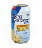 Pure Protein Ready to Drink Shake 35 Grams Protein Banana Creme 11 Ounces Pack of 12
