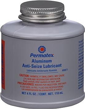 Permatex 80071 Anti-Seize Lubricant with Brush Top Bottle, 4 oz.