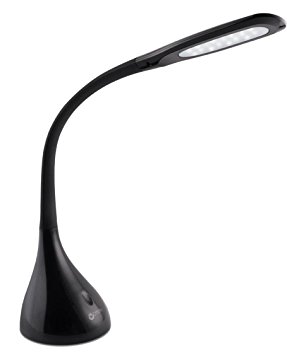 OttLite A30G59-FFP Creative Curves LED Desk Lamp, Black