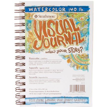 Strathmore Visual Journal Watercolor 5.5"X8"-22 Sheets