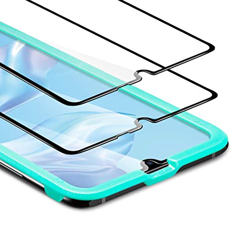 ESR [2-Pack] Screen Protector for Huawei P30, Tempered-Glass Screen Protector [3D   Maximum Protection] [Full Screen Coverage], for Huawei P30 (2019)