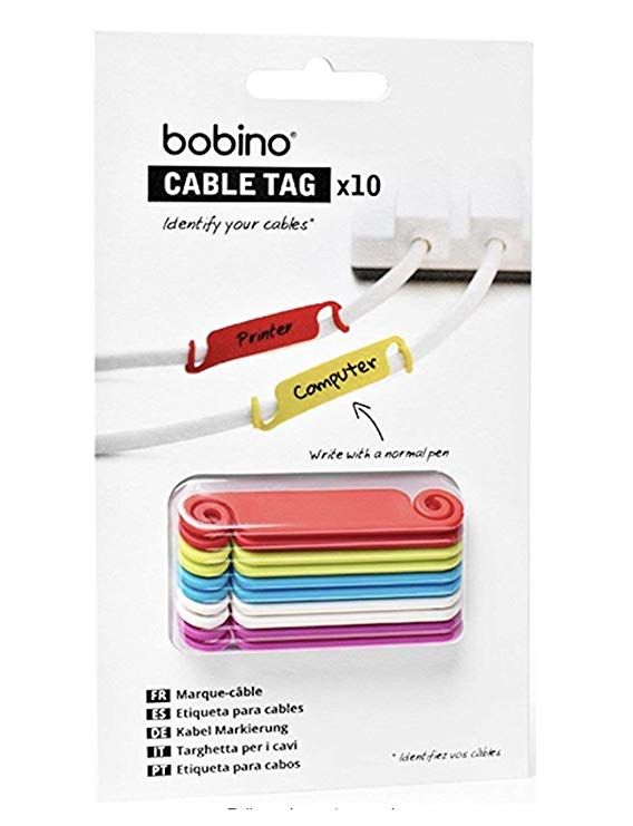 Bobino CATAG1 Cable Tag, Assorted Colours