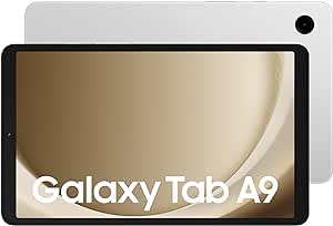 Samsung Galaxy Tab A9 Android Tablet, 64GB Storage, Large Display, Rich Sound, Silver, 3 Year Manufacturer Extended Warranty (UK Version)