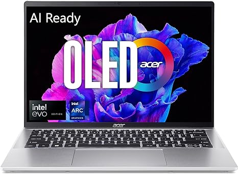 Acer Swift Go 14 Intel Evo Thin & Light Laptop | 14" OLED 2880 x 1800 90Hz Display | Unlock AI Experiences | Intel Core Ultra 7 Processor 155H | Intel ARC | 16GB LPDDR5X | 1TB SSD | SFG14-72-72YK