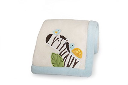 Carter's Embroidered Boa Blanket, Jungle Play (Discontinued by Manufacturer)