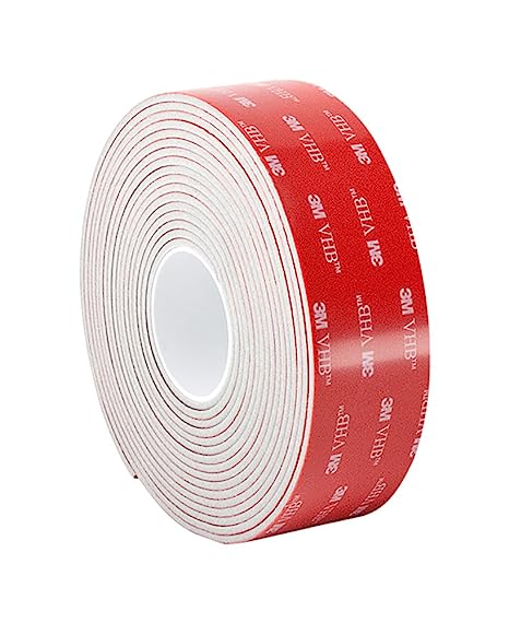 3M VHB Tape 5962 Permanent Bonding Tape Roll – 1 in. x 15 ft.  Conformable Black Foam with Acrylic Adhesive.