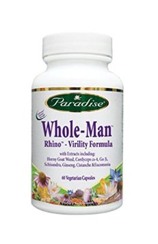 Paradise Herbs Vegetarian Capsules Rhino Mens Libido Formula 60 Count