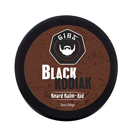 GIBS Black Kodiak Beard Balm-Aid, 2 Ounce