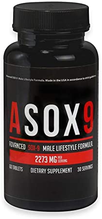 ASOX9 - Booster for Men - Boost Energy, Mood, Endurance - Made in USA