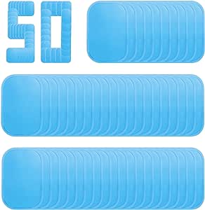 UYGHHK 50 Pcs/25 Pack Gel Pads for Abs Stimulator Ab Trainer Replacement Gel Sheet for EMS AB Stimulator Gel Pad for All Abdominal Belts Muscle Stimulator Ab Toner