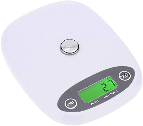 nobrand busiry WH-B12L 7KG 1G Digital Kitchen Scale LCD Electronic Diet Food Scale Cooking Weight Balance Tool
