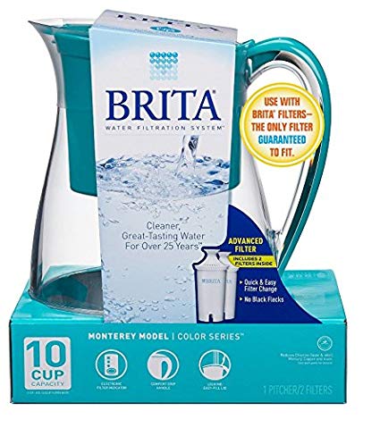 Brita Monterey Water Filter Pitcher, 10 Cup- Teal