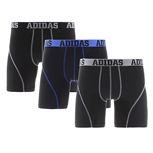 Adidas Men's Climalite Perfromance Boxer Briefs 3 Pack