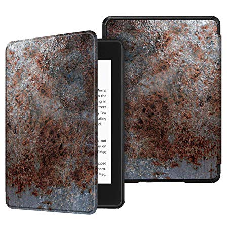 Fintie Slimshell Case for All-New Kindle Paperwhite (10th Generation, 2018 Release) - Premium Lightweight PU Leather Cover with Auto Sleep/Wake for Amazon Kindle Paperwhite E-Reader, Rust