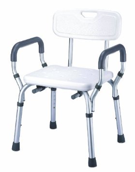 Essential Medical Supply Shower Bench with Arms and Back
