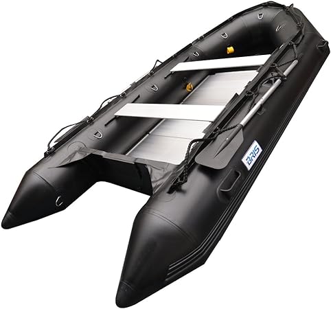 BRIS 1.2mm PVC 12.5 ft Inflatable Boat Inflatable Dinghy Rescue & Dive Raft Fishing Boat