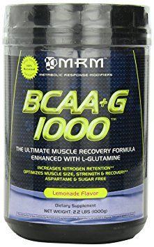 MRM  BCAA G, Lemonade, 35.2-Ounce (1000g) Plastic Jar