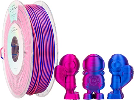 MatterHackers Quantum PLA Dichromatic Dual Color 3D Printer Filament (0.75kg) (1.75mm, Blue Raspberry)