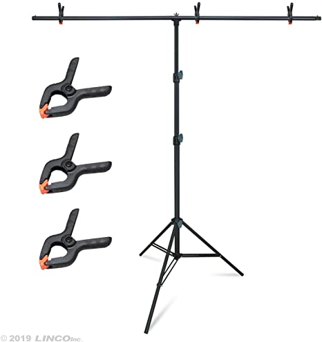 Linco Lincostore Photo Backdrop Stand Background Backdrops Support Kit T-Shape -Zenith Series AM207