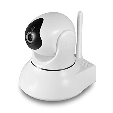 Wireless IP Camera, IP Dome Camera Indoor Security Surveillance System 720p HD Night Vision, Motion Tracker, Auto-Cruise, Remote Monitor with iOS (SP003)