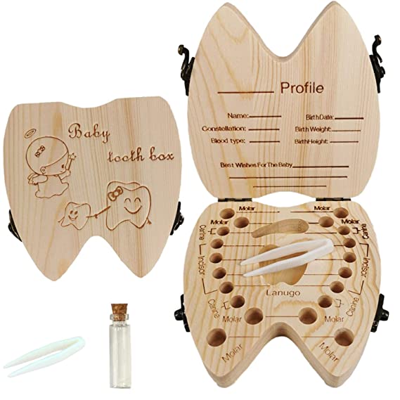 Baby Tooth Fairy Keepsake Box for Girls Gift
