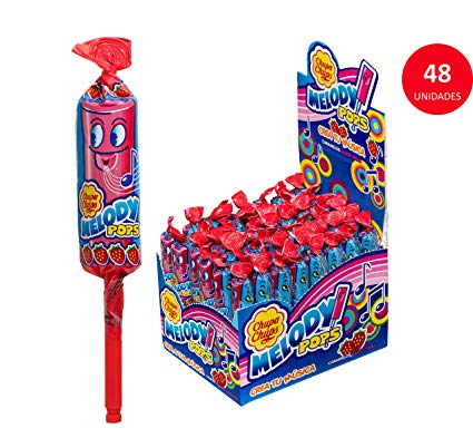 'Chupa Chups' Melody Pops - Strawberry 48 Pack/720g
