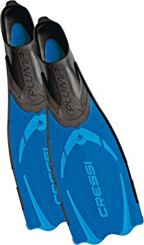 Cressi PLUMA, Full Foot Lightweight Fins for Diving & Snorkeling - 100% made in Italy