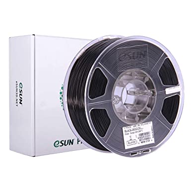 eSUN ABS Filament 1.75mm, 3D Printer Filament ABS, Dimensional Accuracy  /- 0.05mm, 1KG (2.2 LBS) Spool 3D Printing Filament for 3D Printers, Black