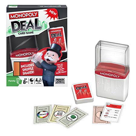 Monopoly Deal Card Game with Shuffle Shaker