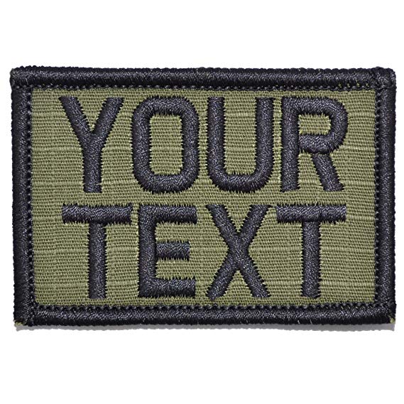 Customizable Text Patch - 2x3 Morale Patch - Olive Drab