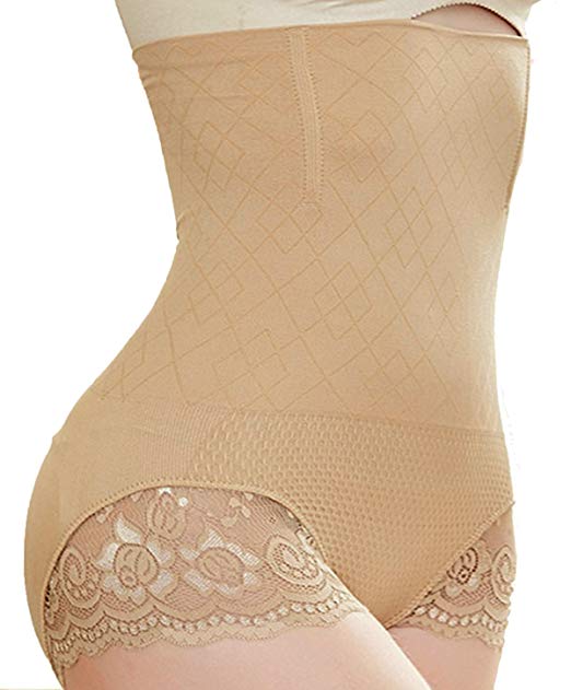 Women High Waist Tummy Control Underwear Body Shaper Panties Shapewear Thong Slimming Butt Tifter Girdle Waisted Briefs